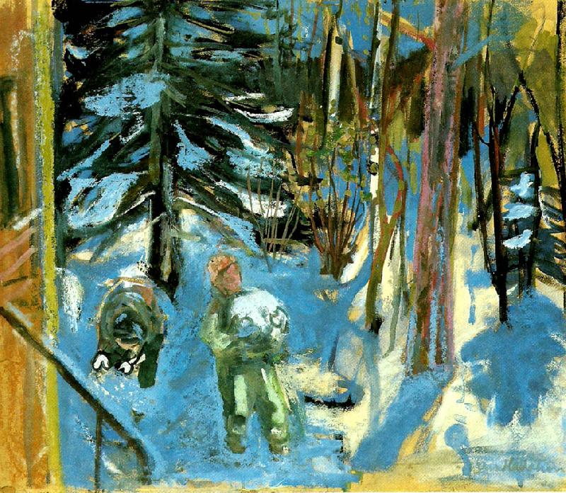 Eric Hallstrom vintersol oil painting image